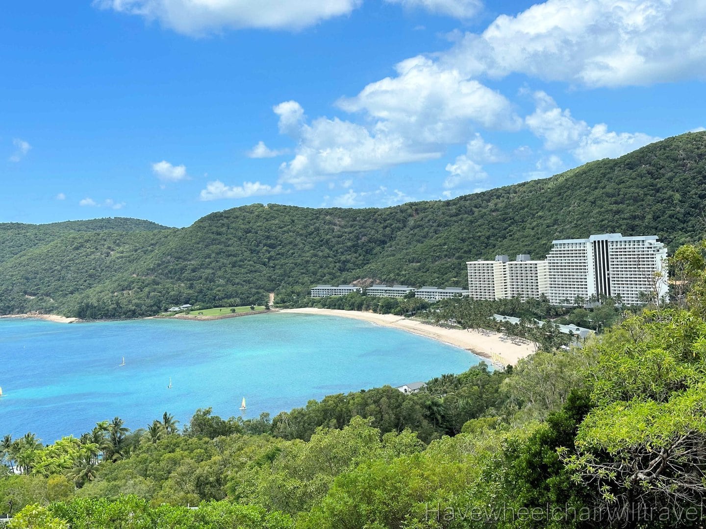 Resort and beach view from Hamilton Island